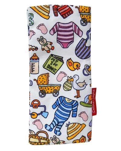 Premium new baby gift glasses case with colourfast baby design and soft cotton lining by Selina-Jayne