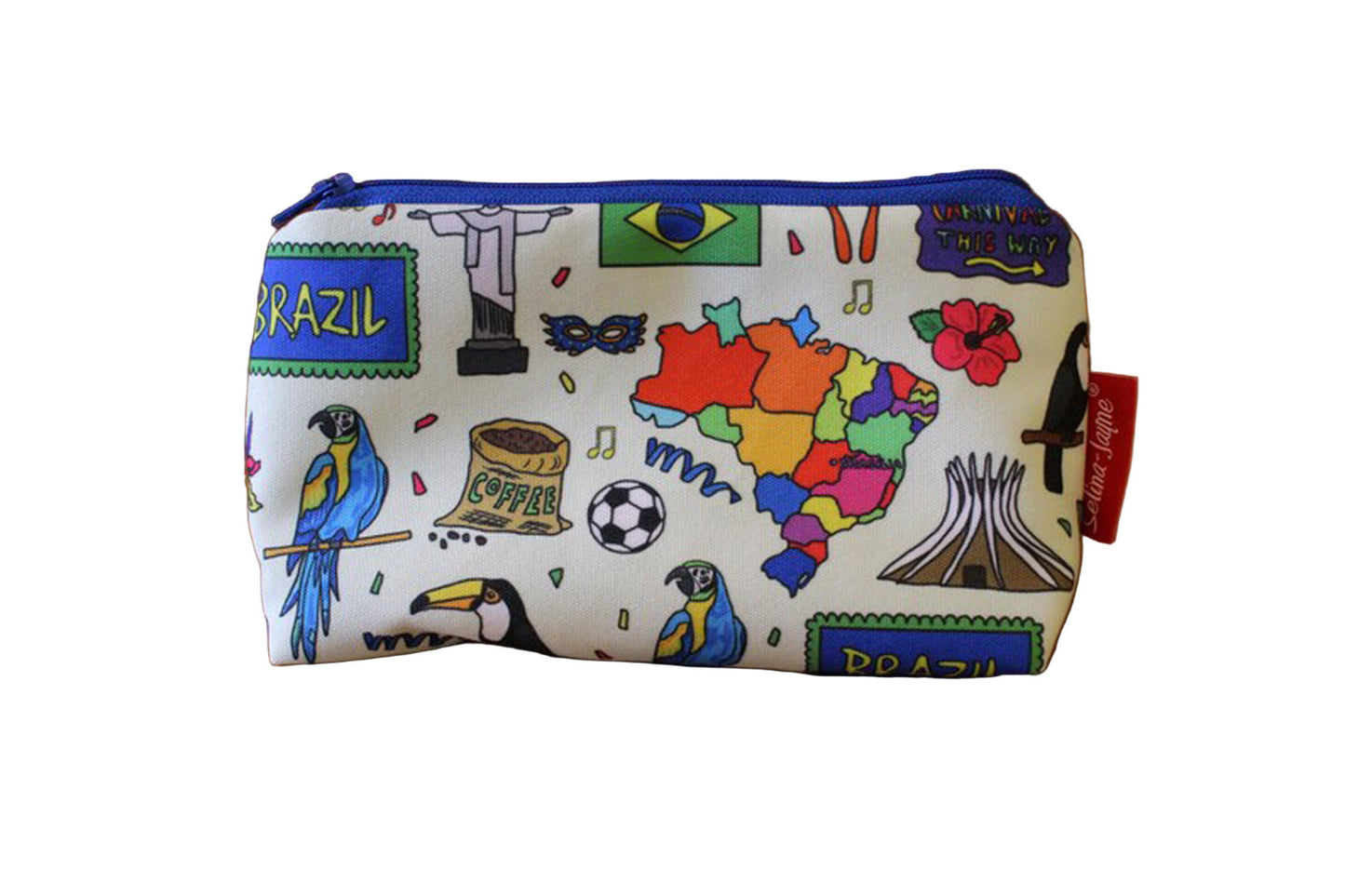 Brazil makeup bag showing premium quality and wipe-clean lining