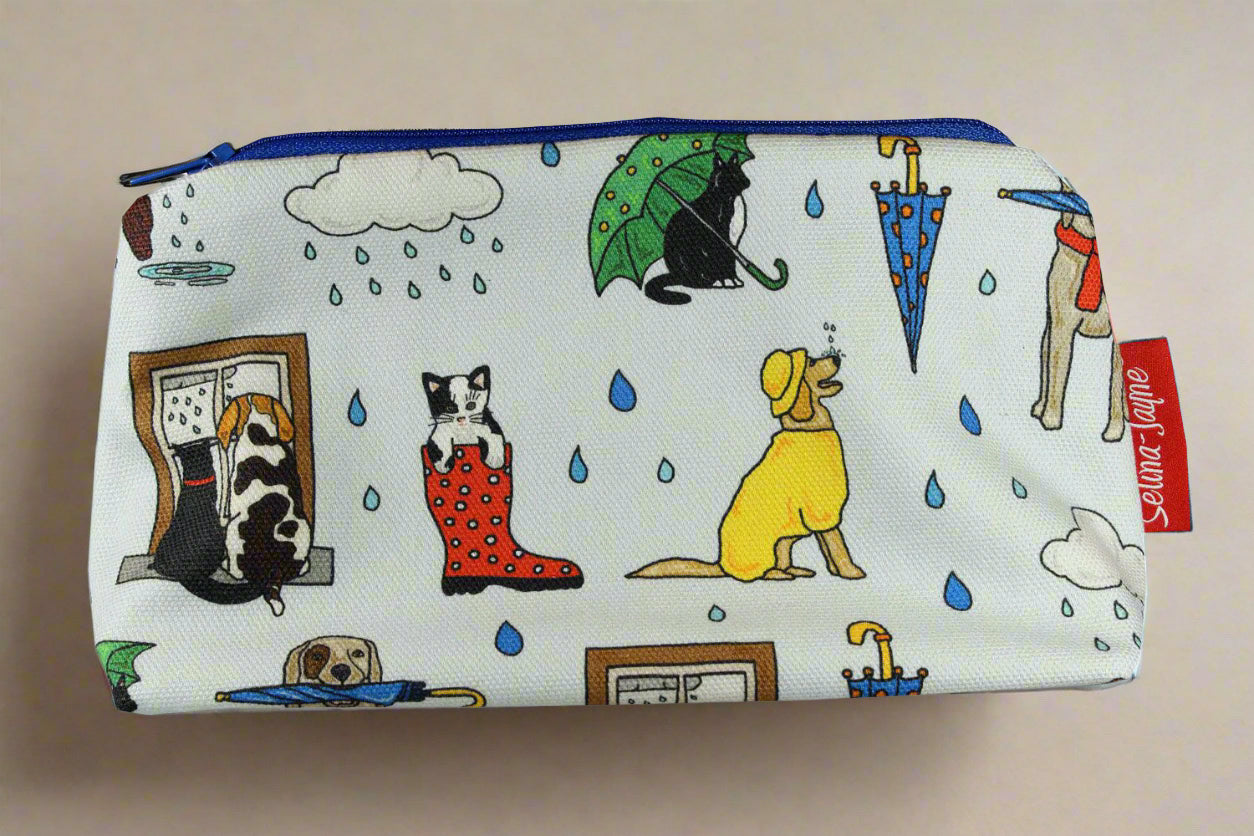 Raining Cats and Dogs Makeup bag