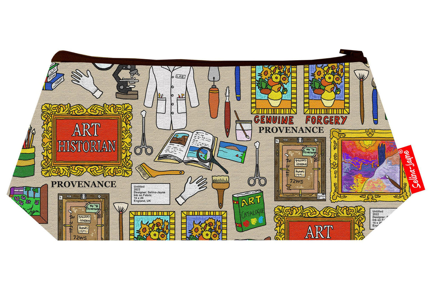 Art Historian Cosmetic Bag by Selina-Jayne