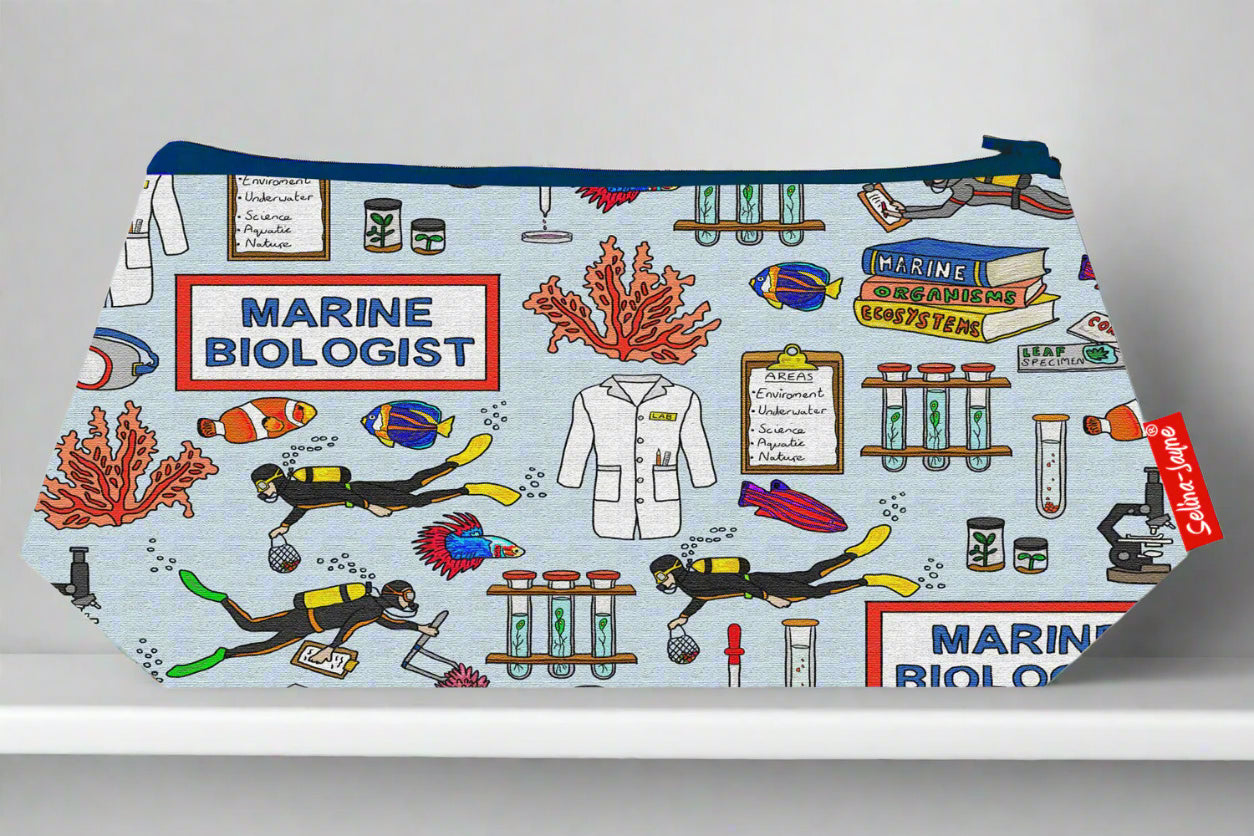 Marine Biologist Makeup Bag