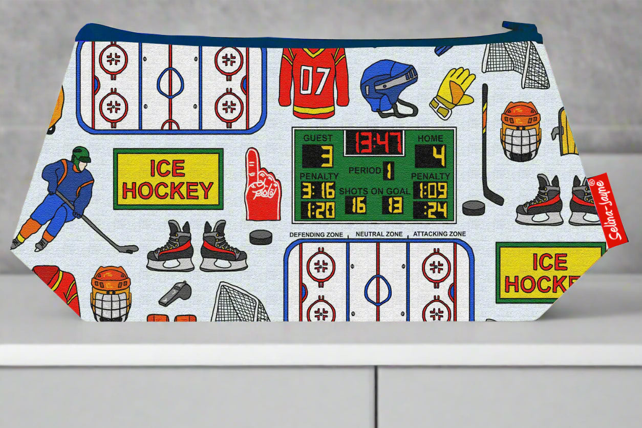 Ice Hockey Makeup Bag