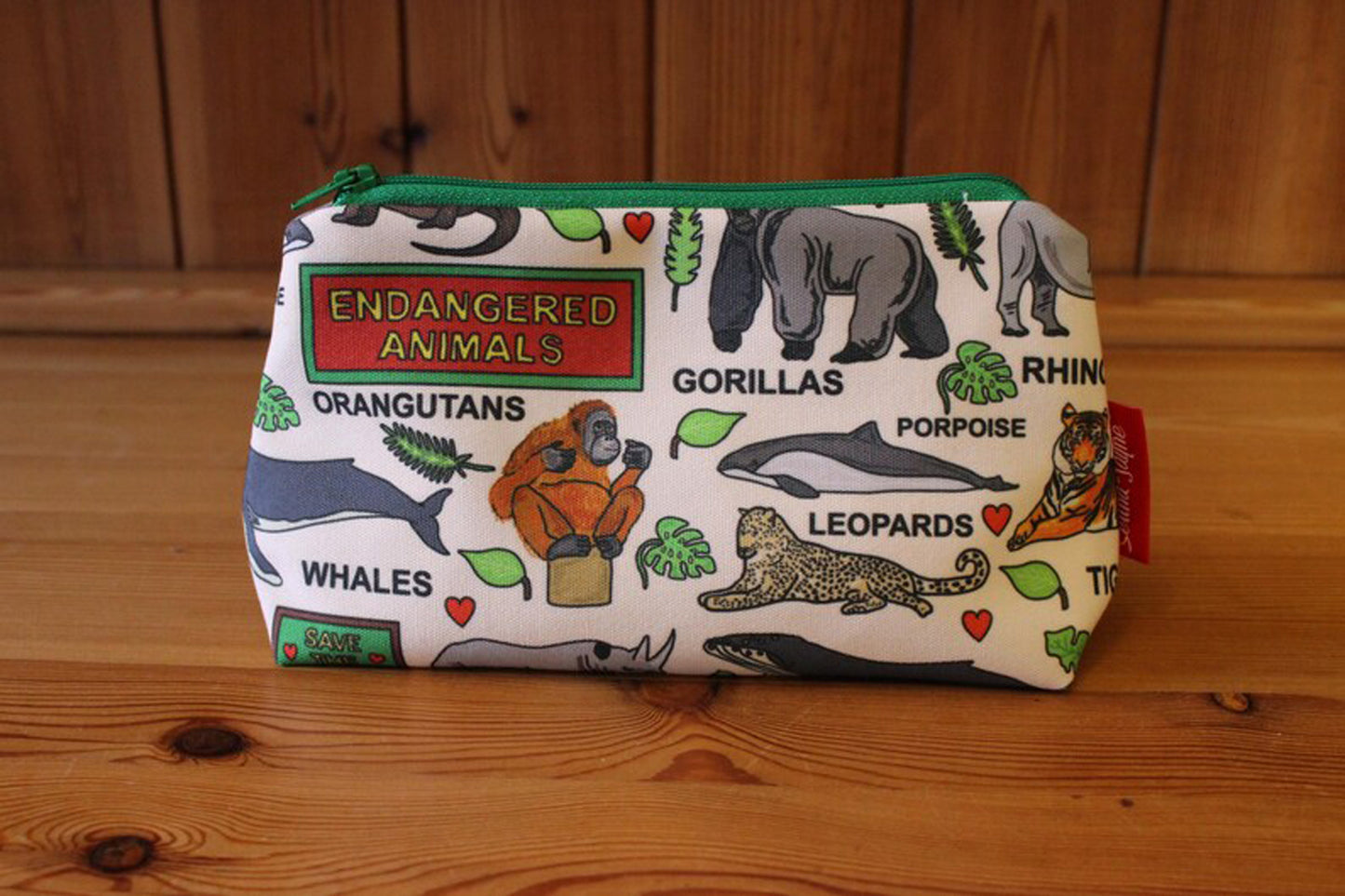 Endangered Species Makeup Bag by Selina-Jayne