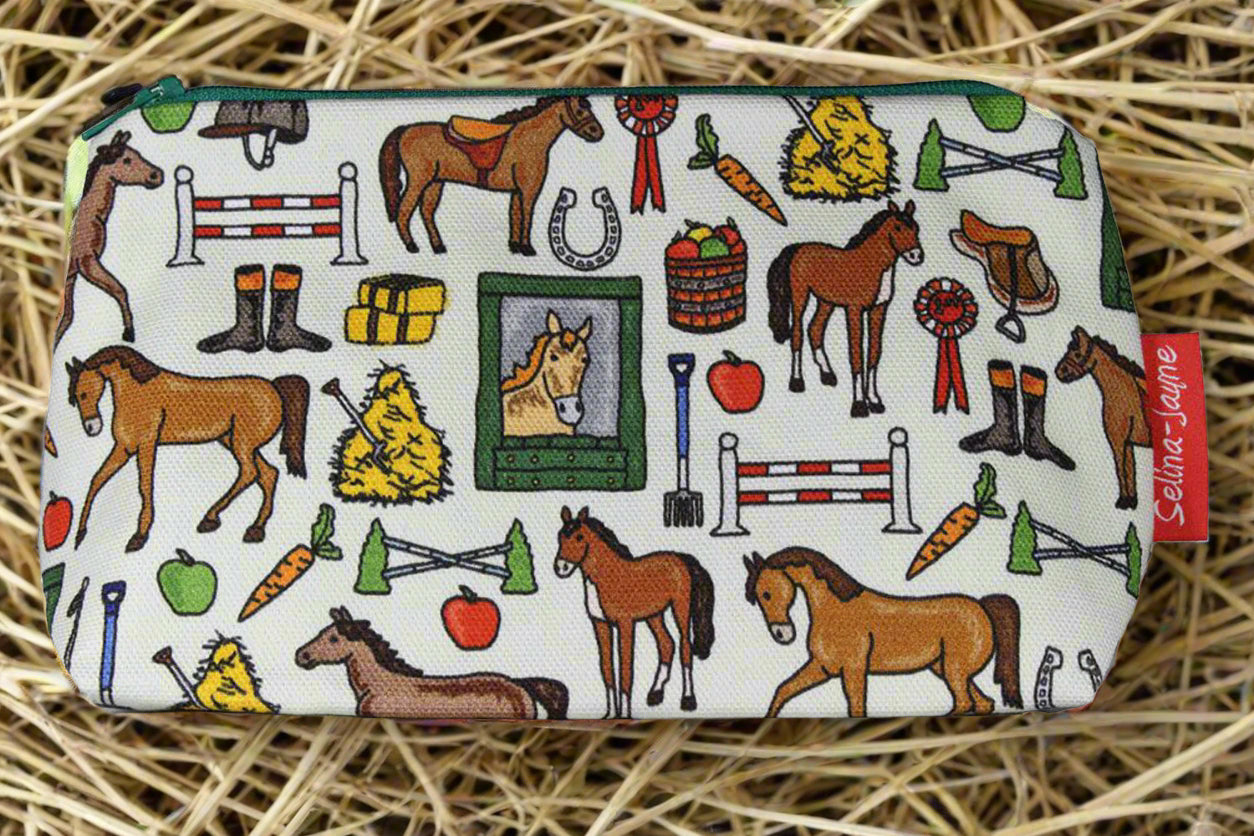 Horses Makeup Bag