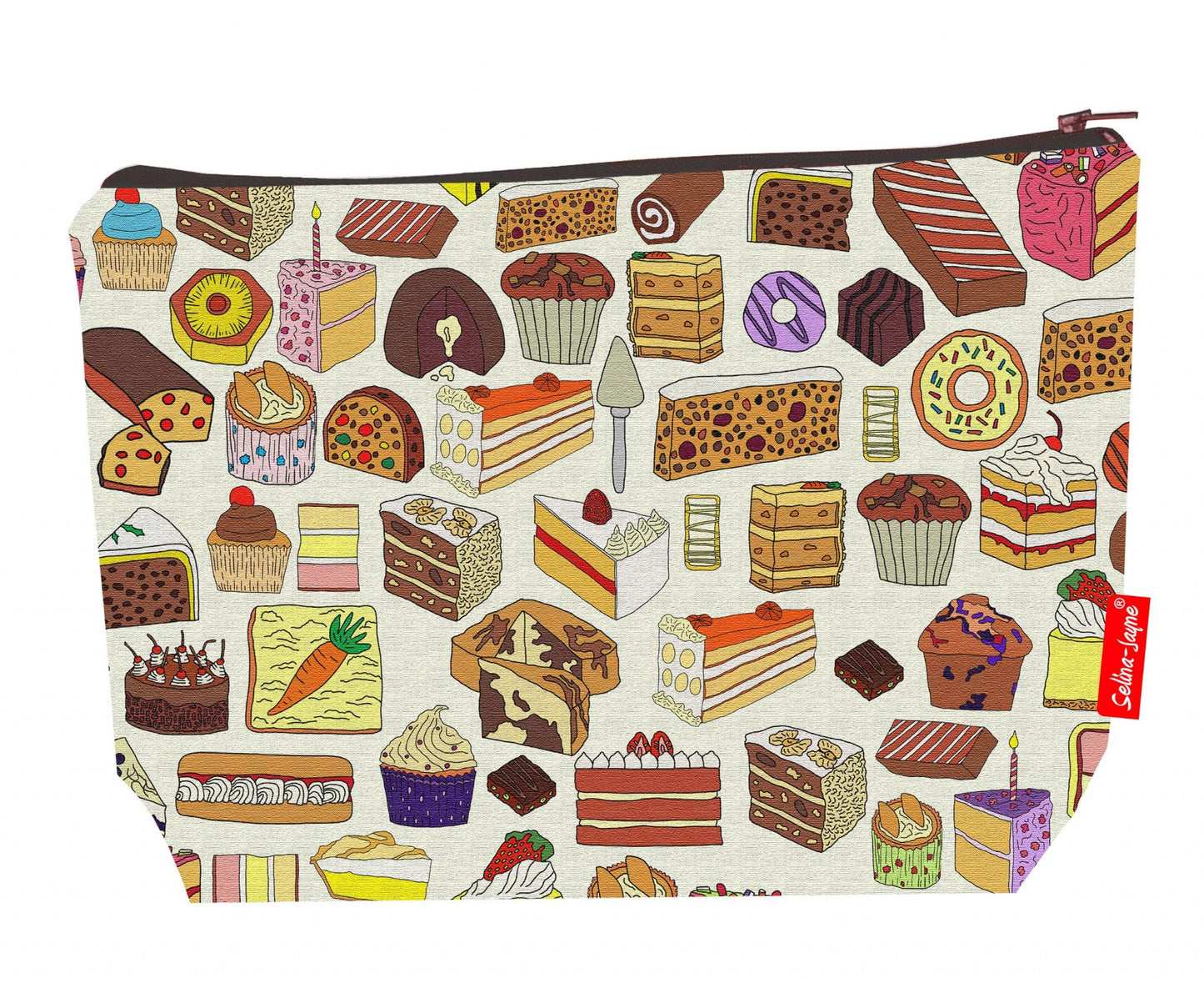 Premium Cakes wash bag with washable lining - Perfect gift for bakers and cake lovers