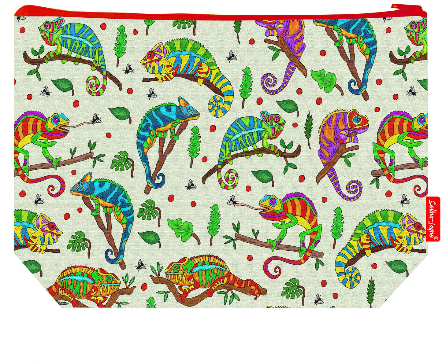 Premium Chameleon wash bag with durable polyester and colour-coordinated zip, 29cm practical size