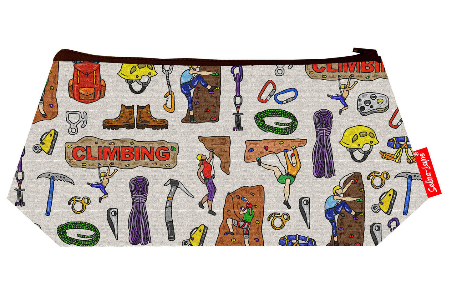 Selina-Jayne climber makeup bag with wipe-clean lining