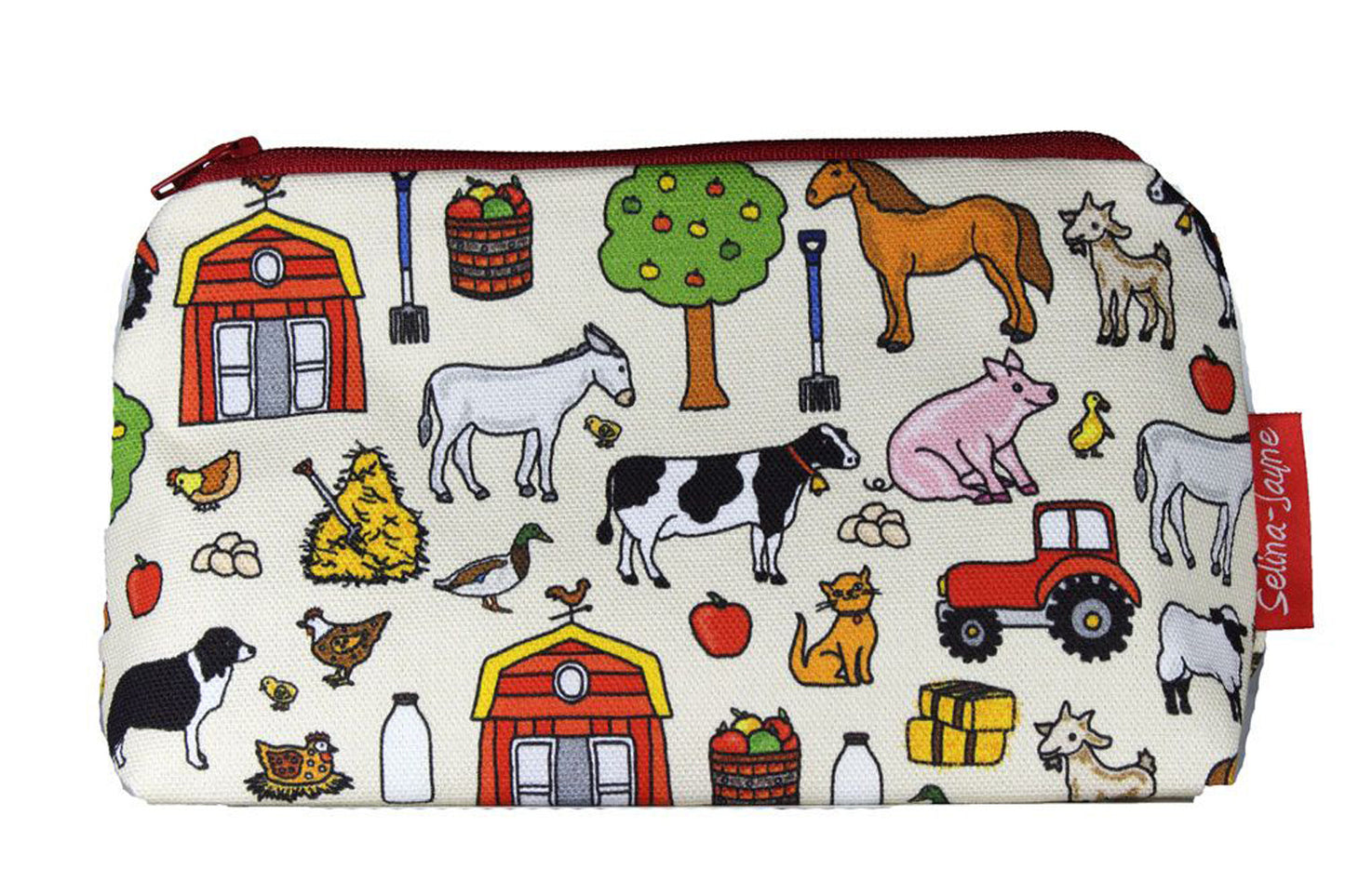 Premium Farmer makeup bag featuring wipe-clean lining and colourfast HD print, perfect gift for farmers