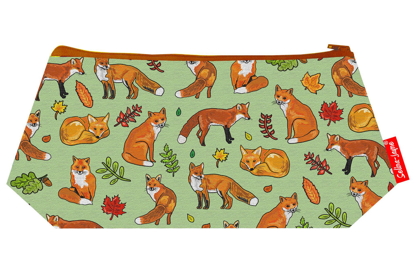 Premium Fox makeup bag featuring wipe-clean lining and colourfast HD print, perfect gift for wildlife lovers