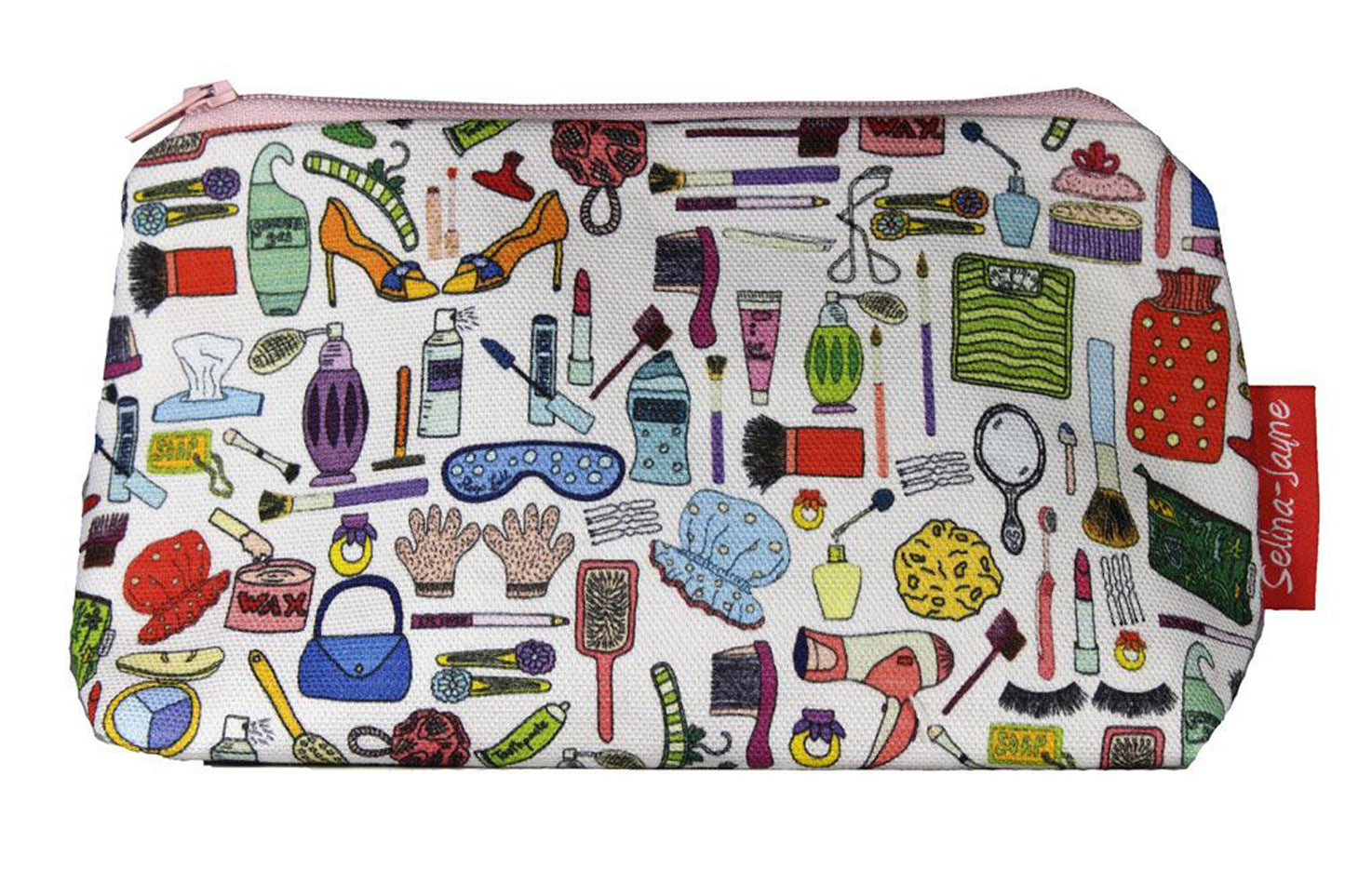 Premium Girly makeup bag featuring wipe-clean lining and colourfast HD print, perfect gift for feminine style lovers