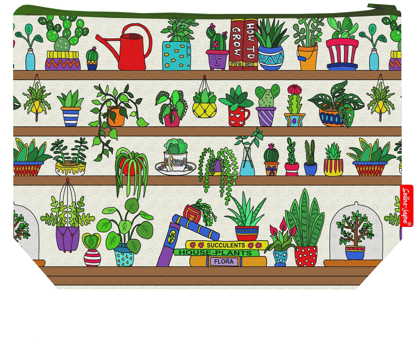 Premium 29cm plant lover wash bag perfect for botanical enthusiasts