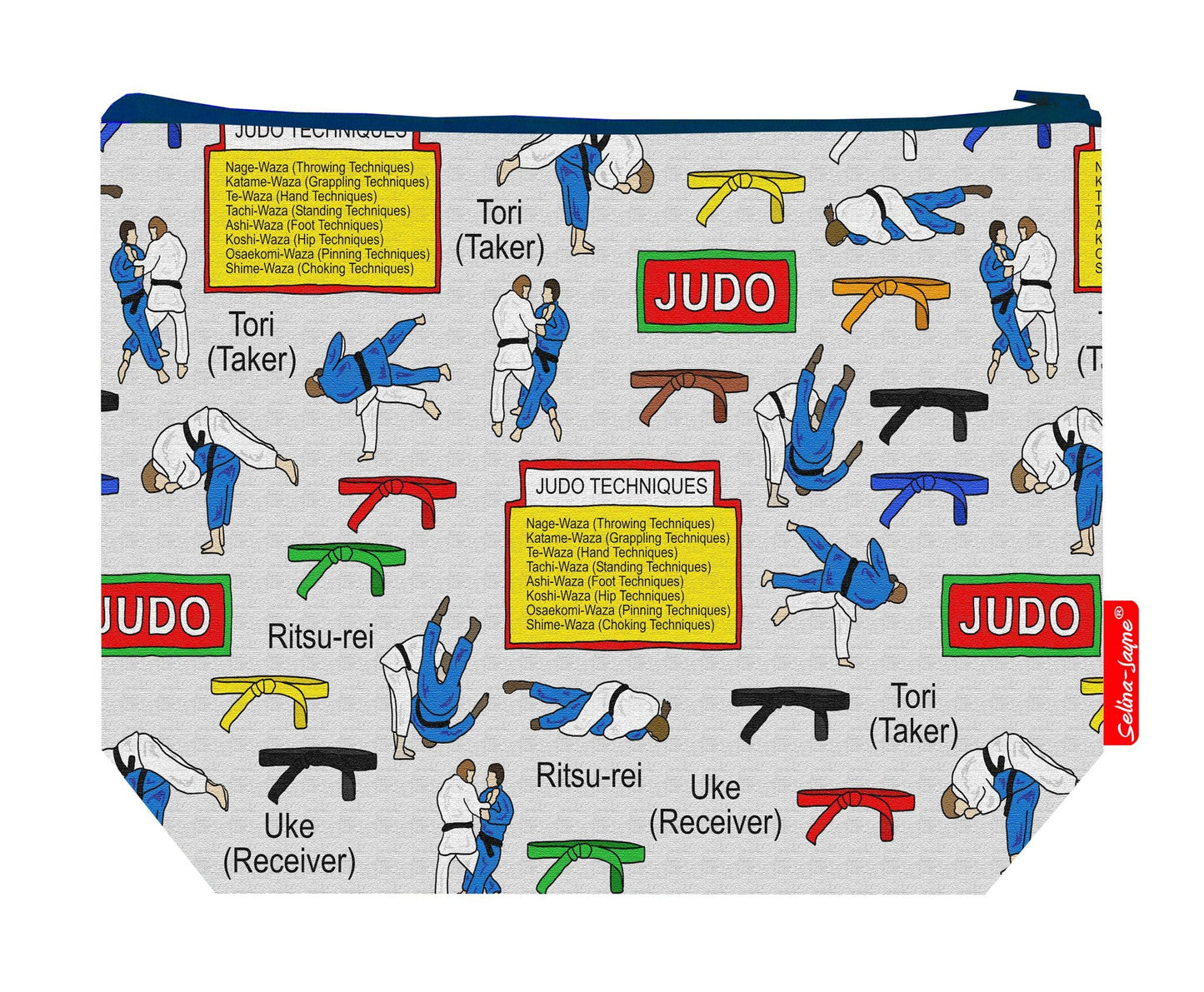 Premium 29cm martial arts wash bag perfect for judo practitioners