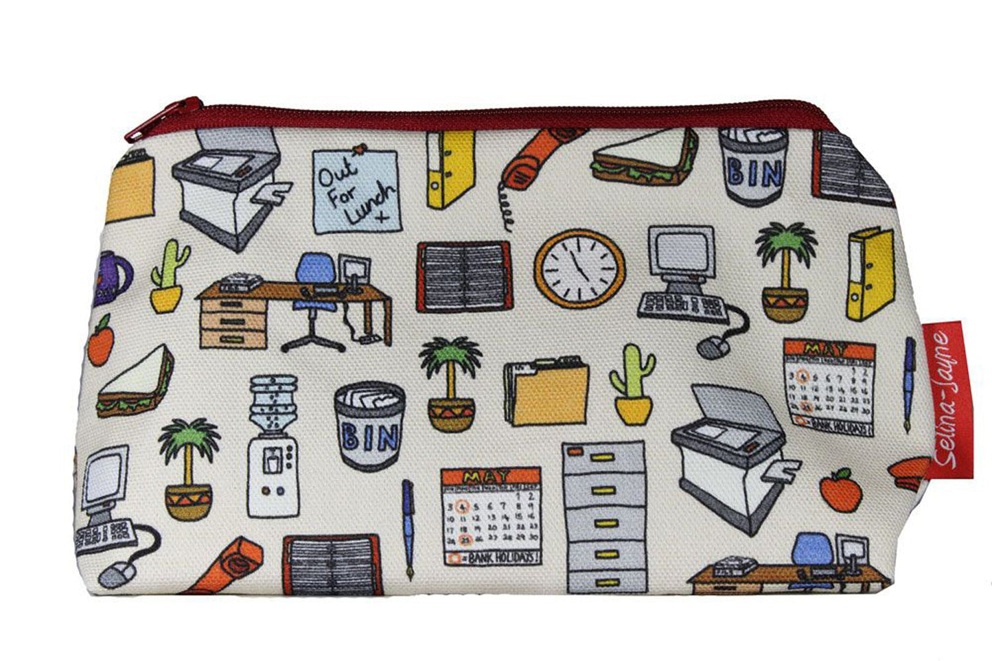 Compact Office makeup bag with wipe-clean lining, perfect gift for office workers and professionals