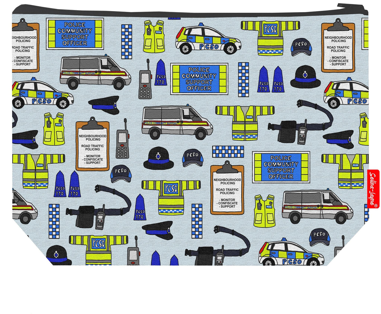 Premium police-themed wash bag perfect for PCSOs and law enforcement professionals