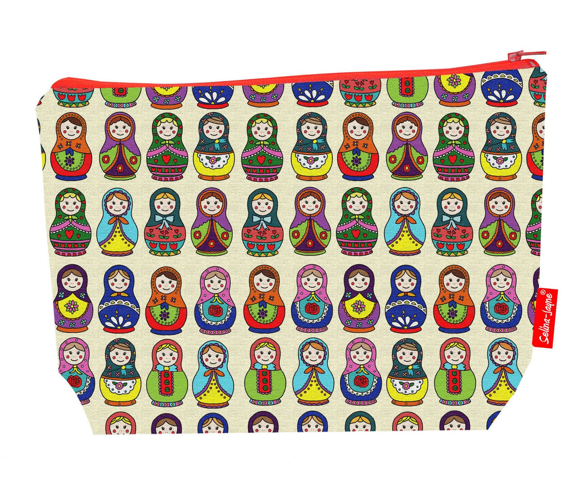 Russian Dolls Toiletry Bag | Premium Matryoshka Wash Bag by Selina-Jayne