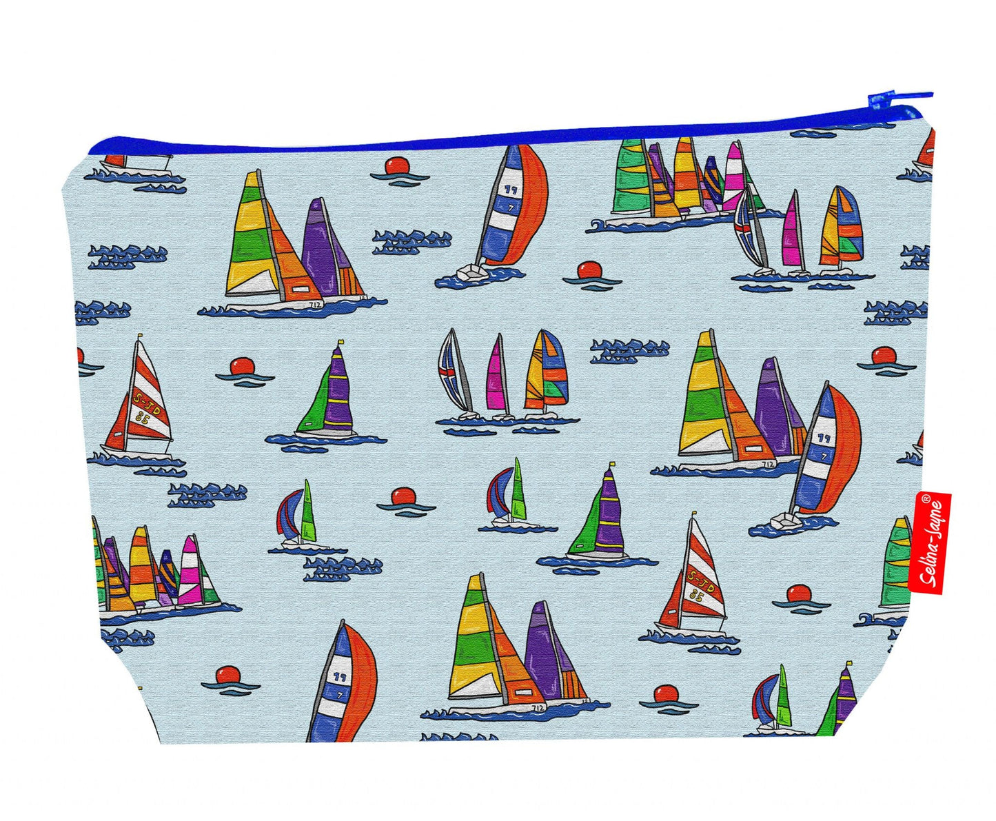 Premium sailor wash bag featuring sailing design - practical 29cm travel size