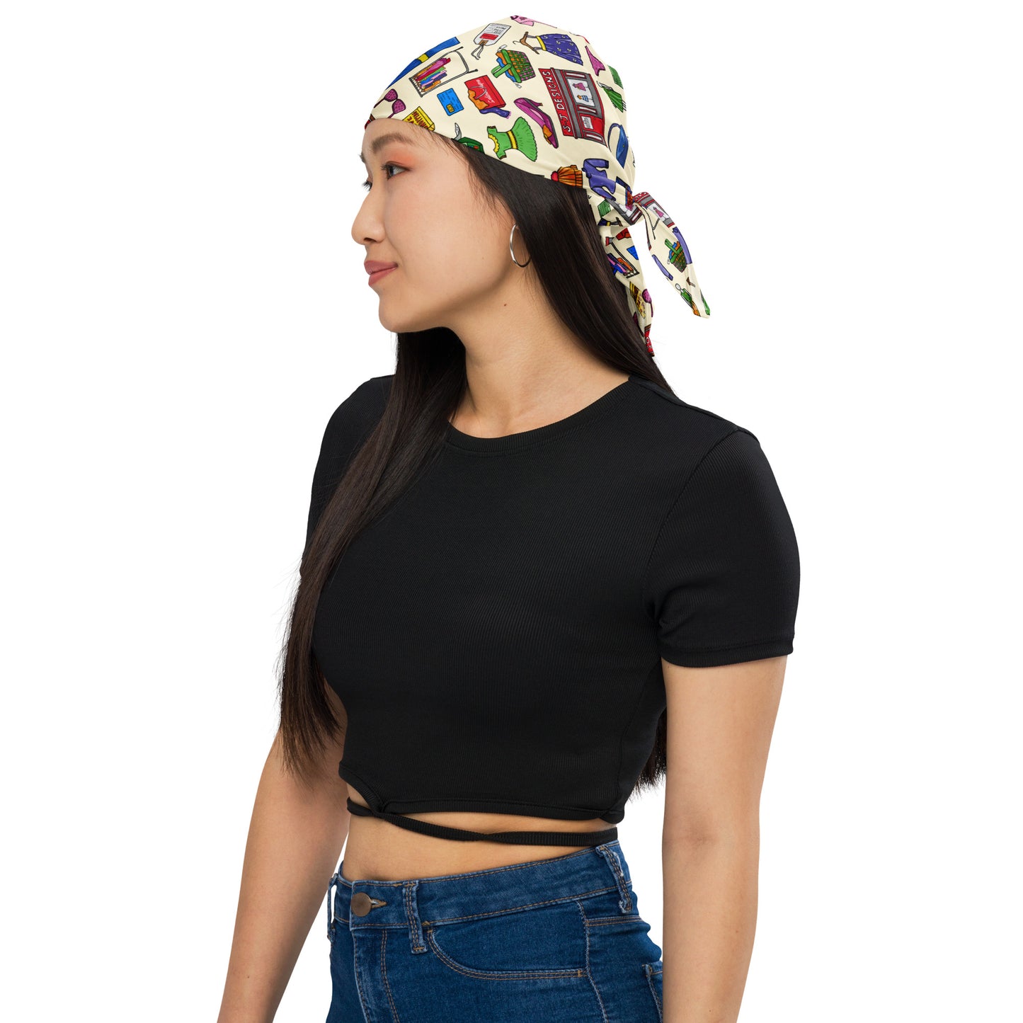 Shopaholic All-over Print Bandana by Selina-Jayne