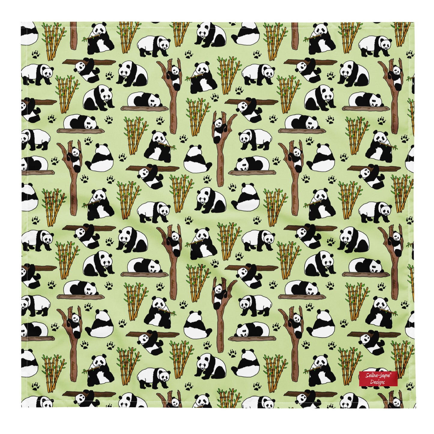 Panda Bear All-over Print Bandana by Selina-Jayne