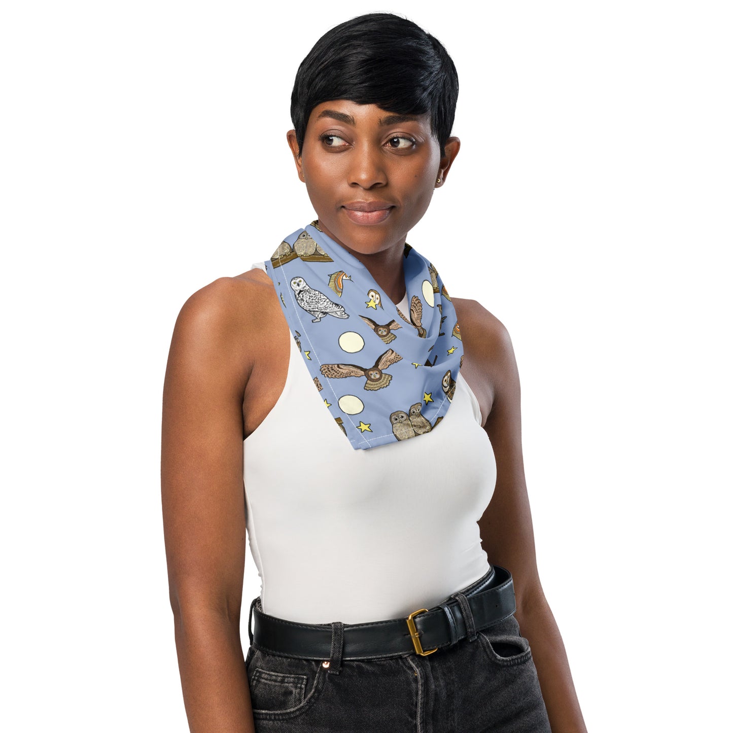 Owls All-over Print Bandana by Selina-Jayne