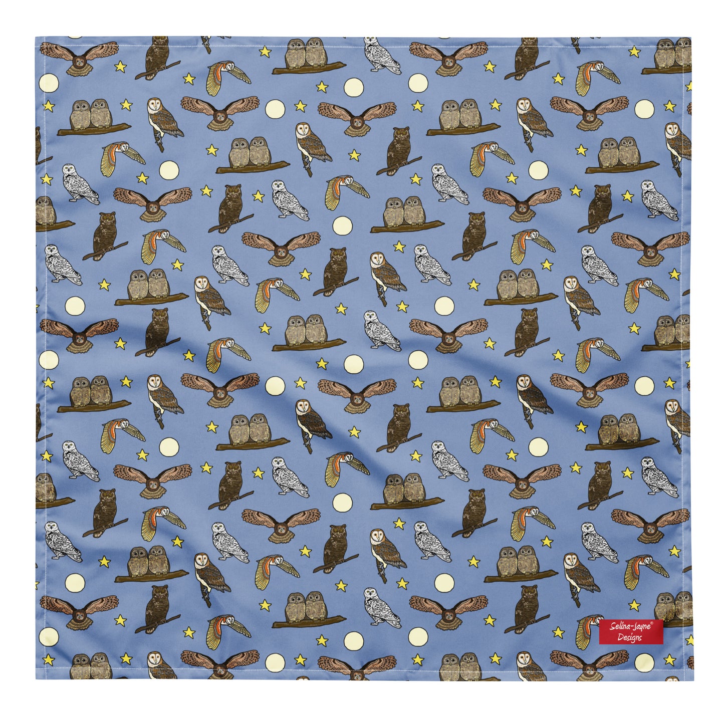 Owls All-over Print Bandana by Selina-Jayne
