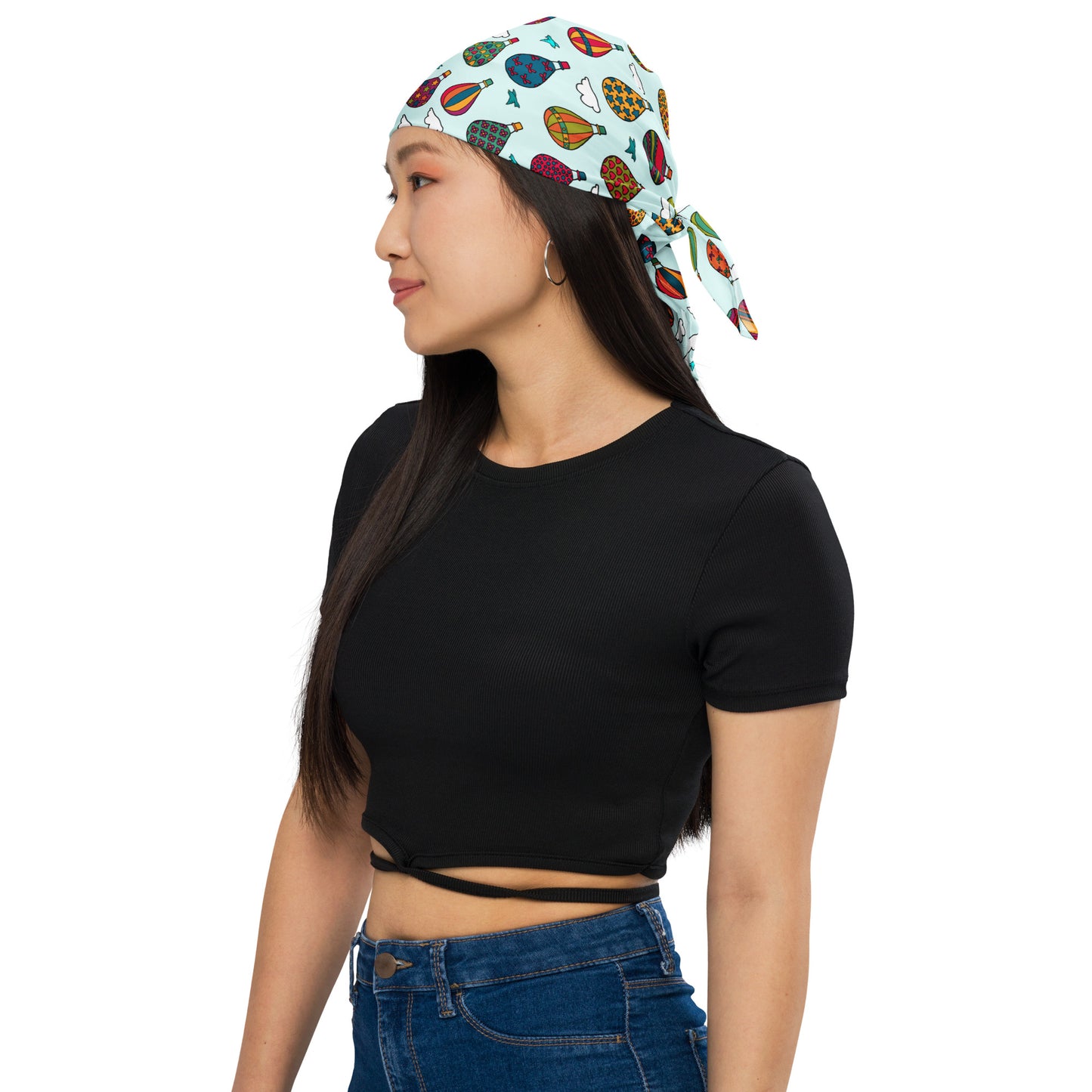 Hot Air Balloons All-over Print Bandana by Selina-Jayne