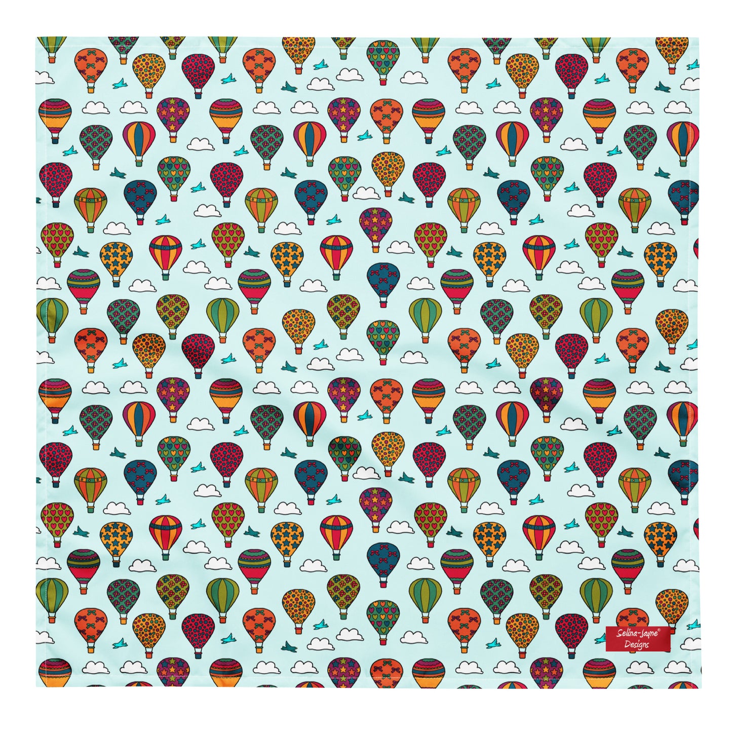 Hot Air Balloons All-over Print Bandana by Selina-Jayne