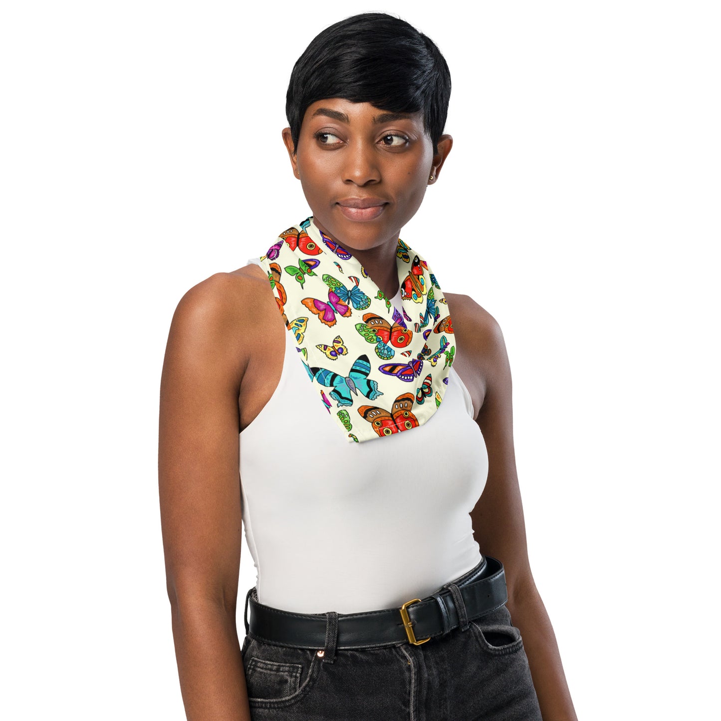 Butterfly All-over Print Bandana by Selina-Jayne
