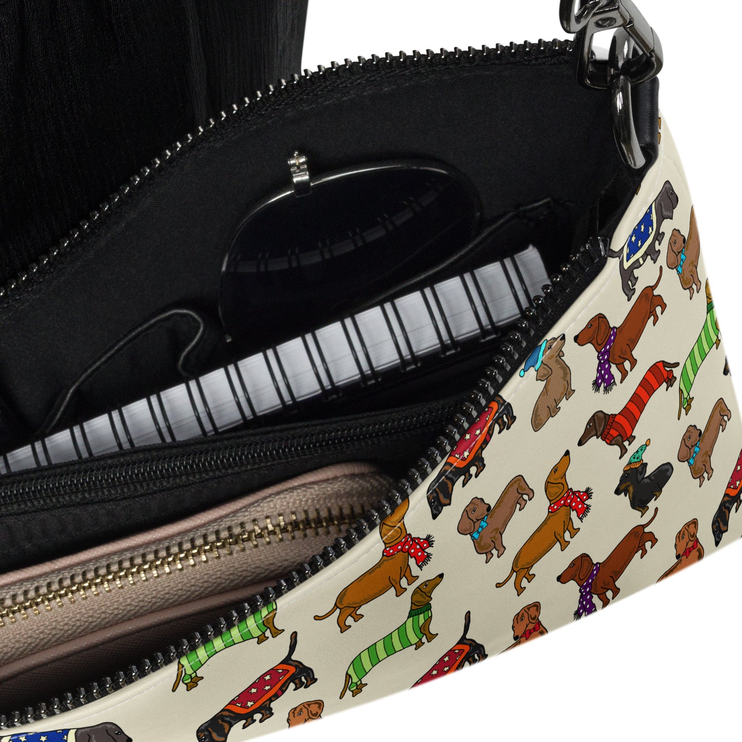 Dachshund Dogs Crossbody Bag by Selina-Jayne
