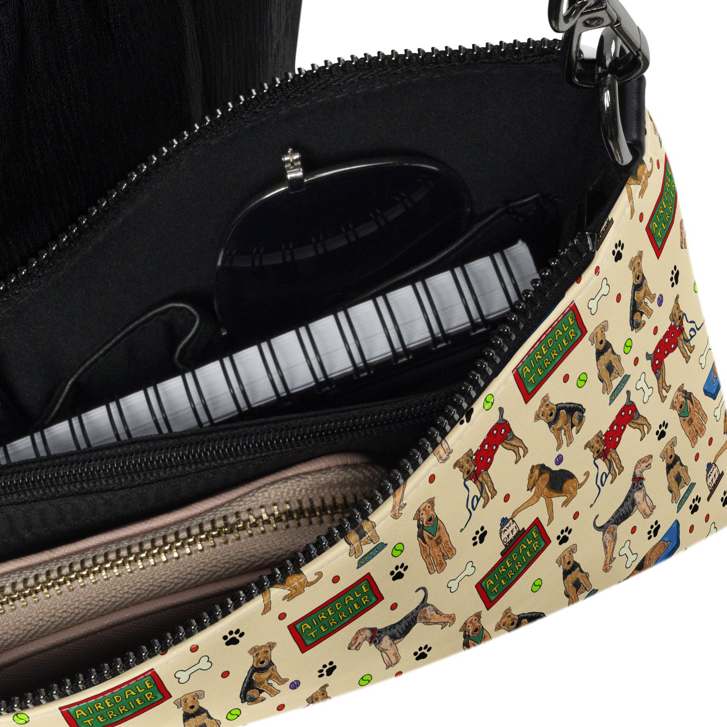 Airedale Terrier Crossbody Bag by Selina-Jayne