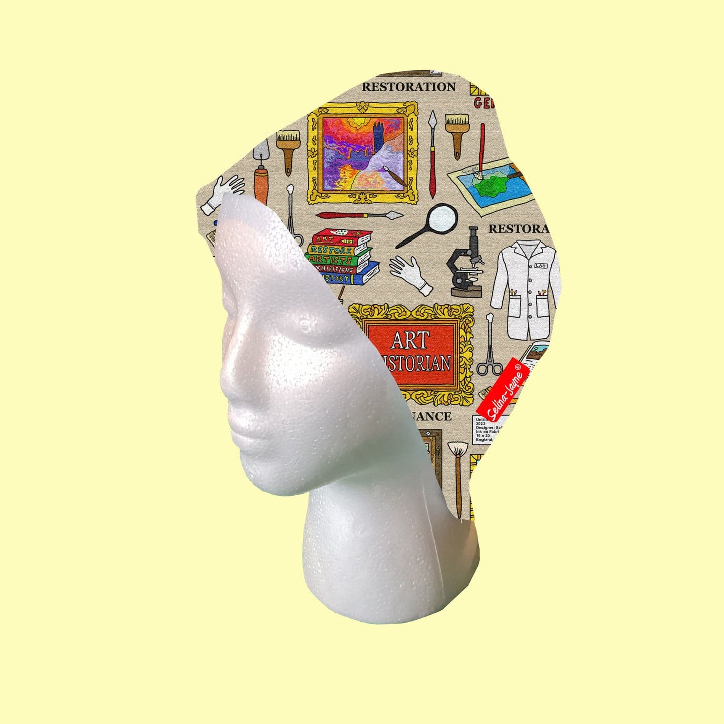 Art Historian Scrub Cap by Selina-Jayne
