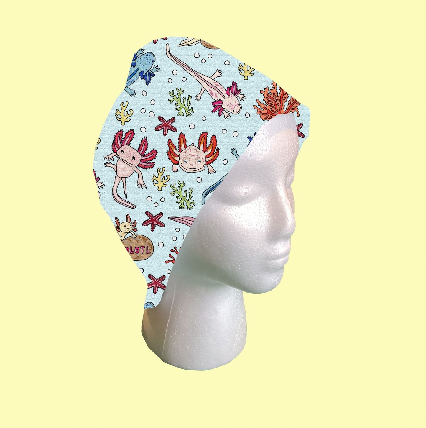 Axolotl Scrub Cap by Selina-Jayne