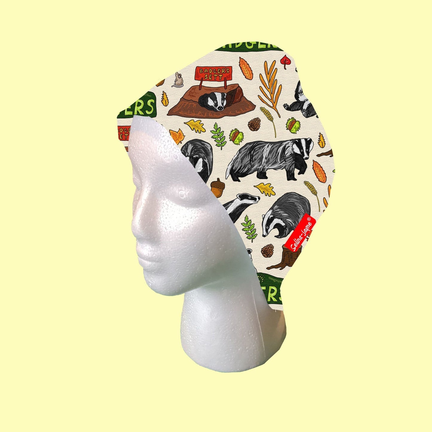Badgers Scrub Cap by Selina-Jayne