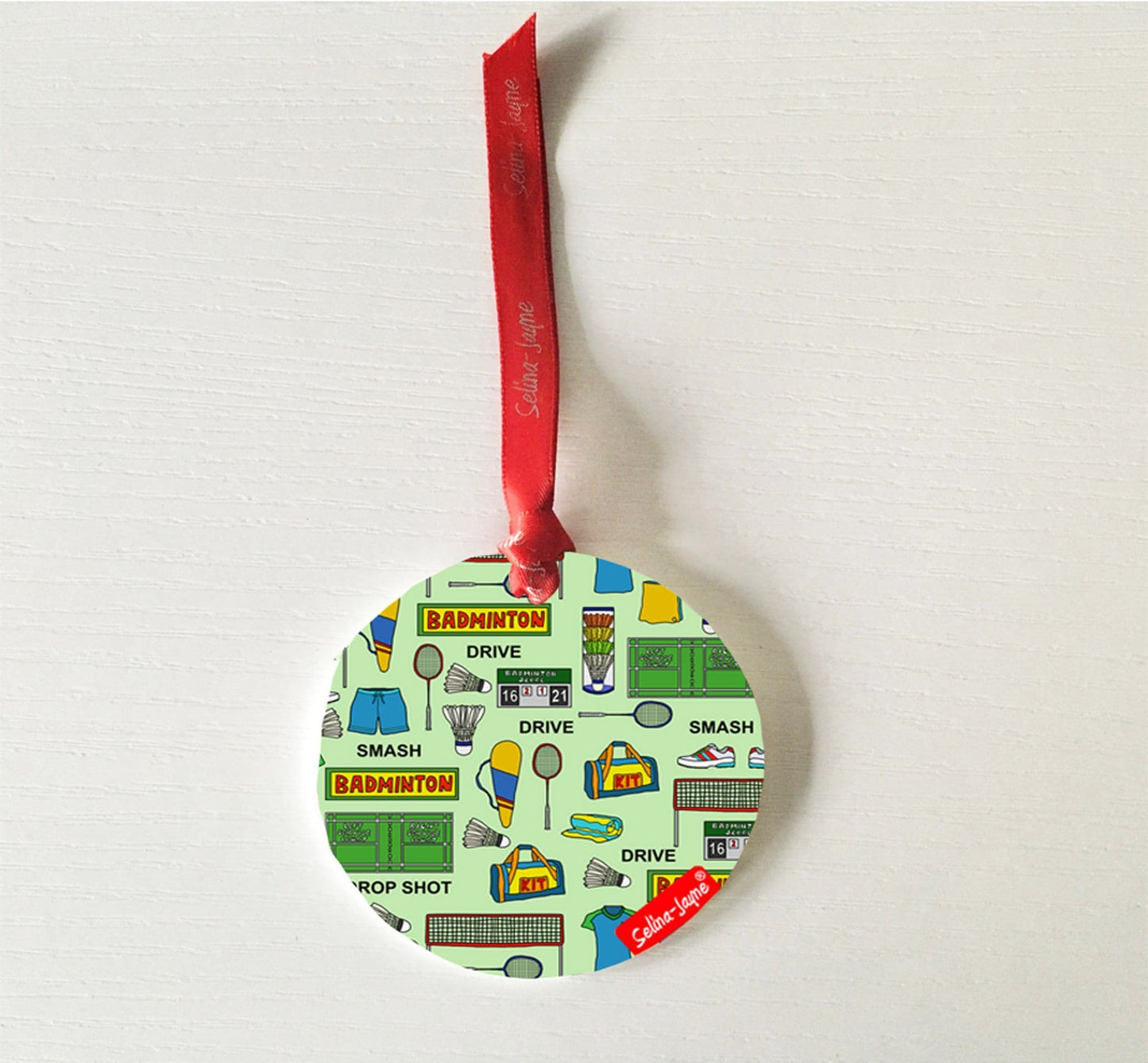 Badminton Hanging Decoration by Selina-Jayne
