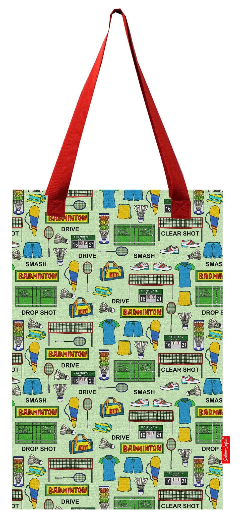 Badminton Tote Bag by Selina-Jayne