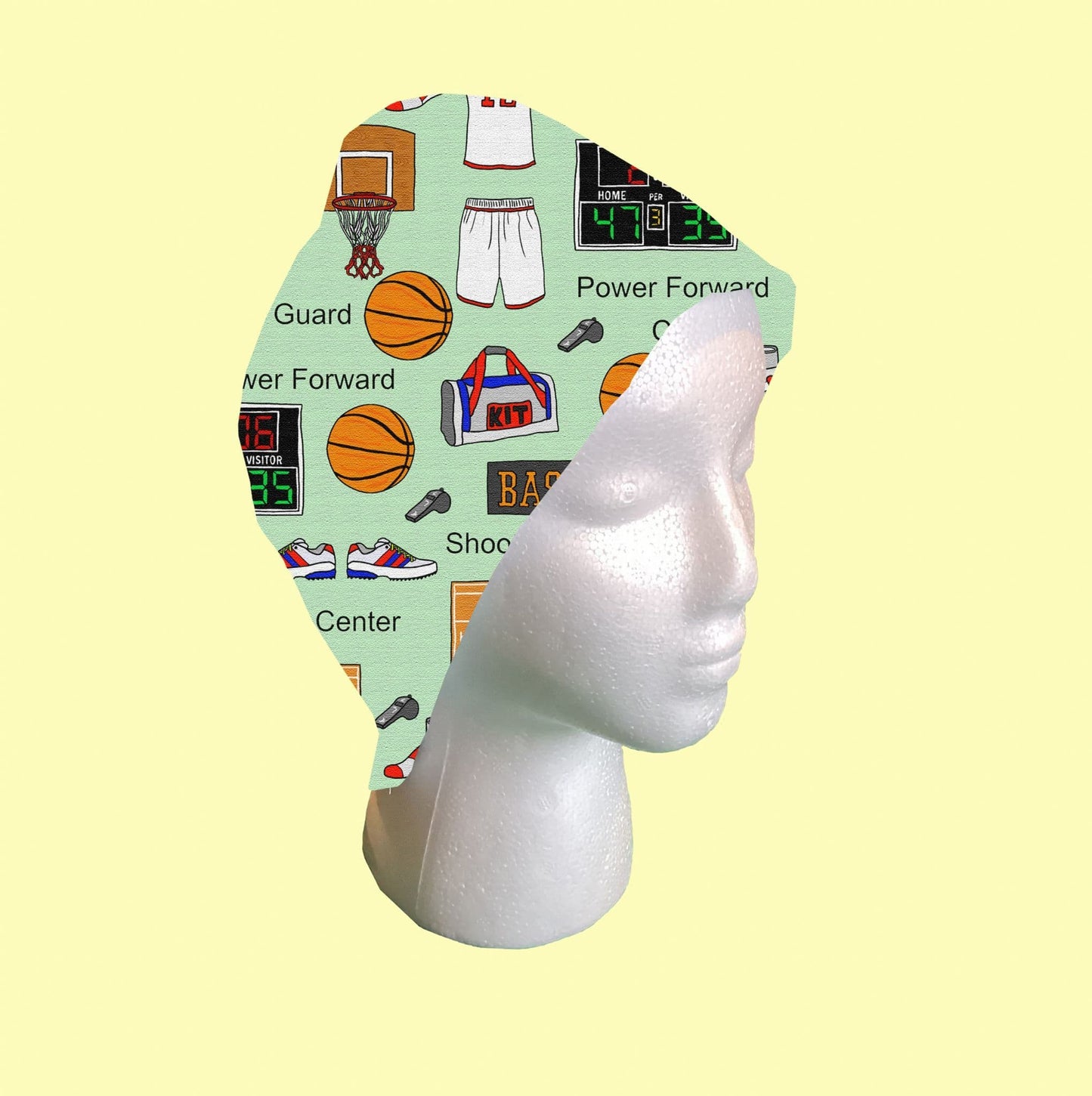 Basketball Scrub Cap by Selina-Jayne