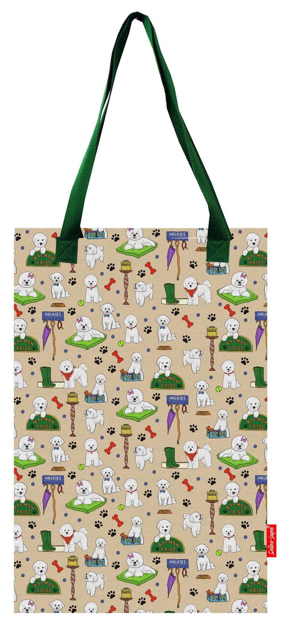 Bichon Frise Dog Tote Bag by Selina-Jayne