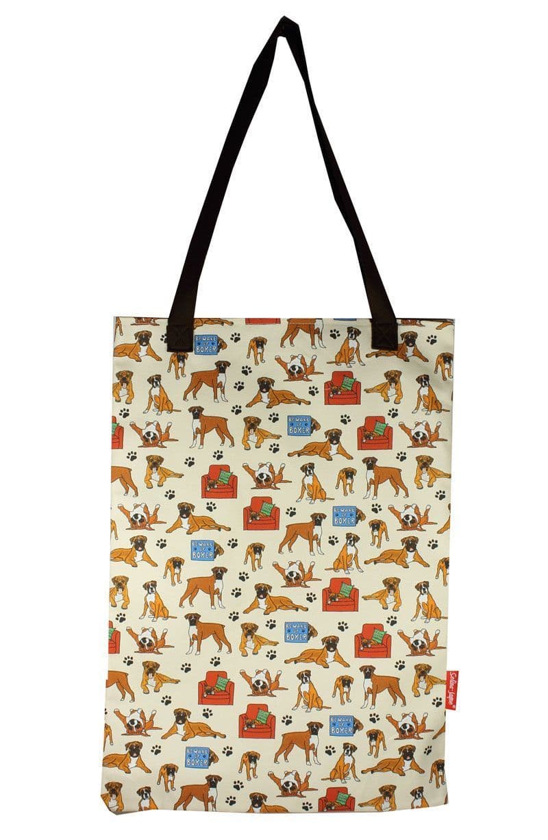 Boxer Dog Tote Bag by Selina-Jayne