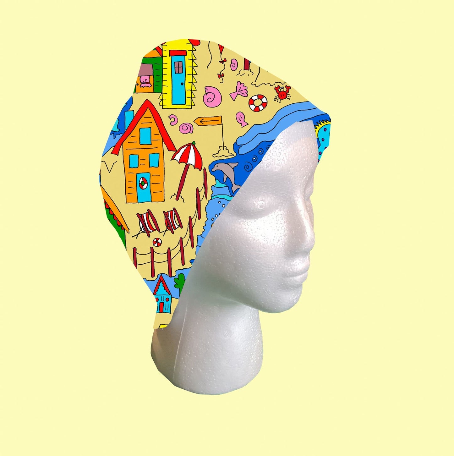 British Seaside Scrub Cap by Selina-Jayne