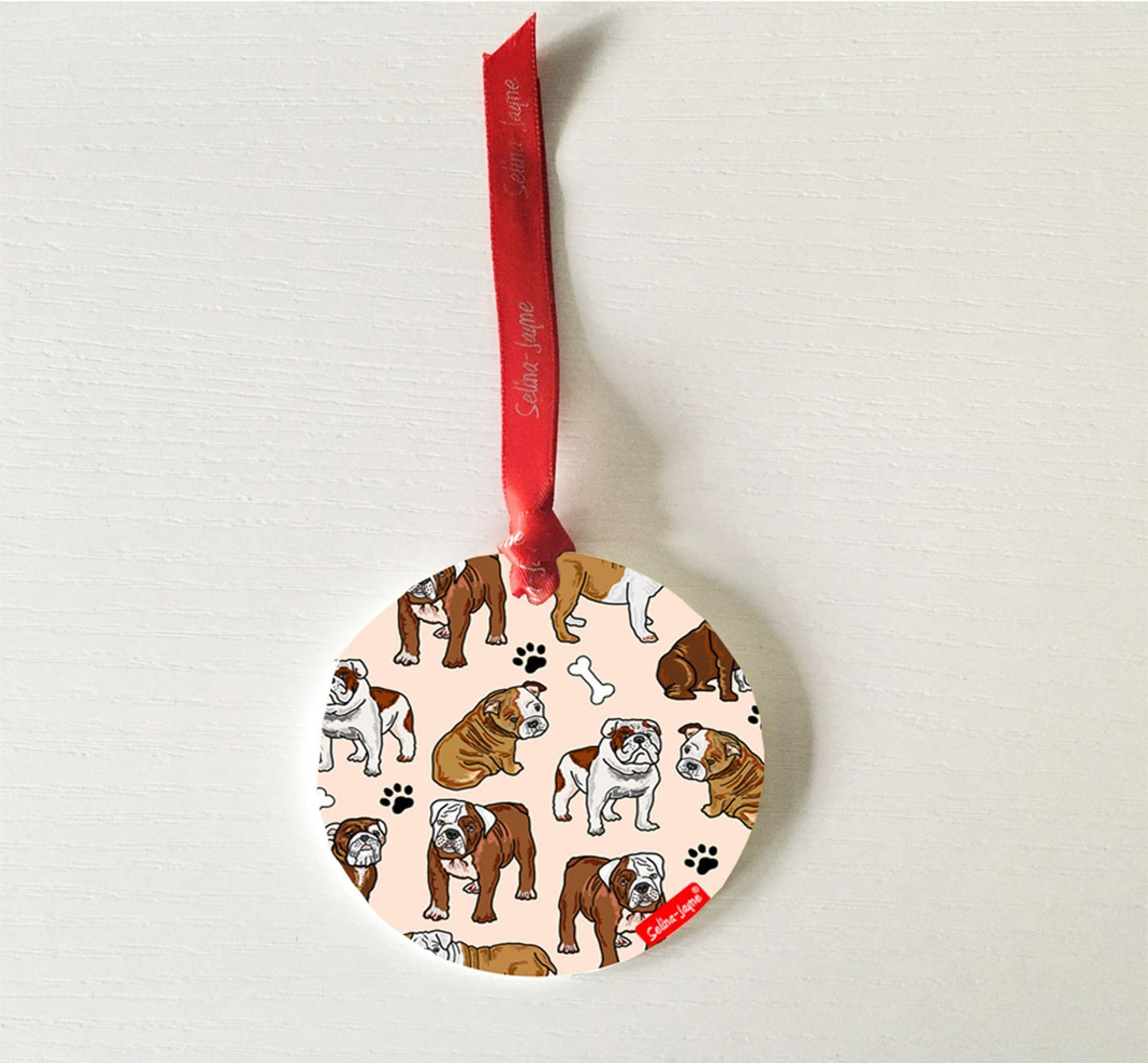 Bulldog Hanging Decoration by Selina-Jayne