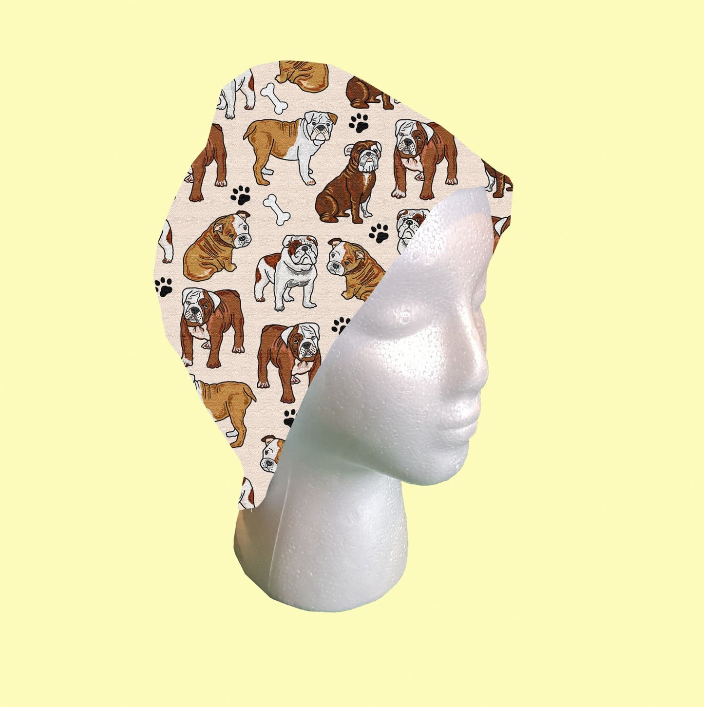 Bulldog Scrub Cap by Selina-Jayne