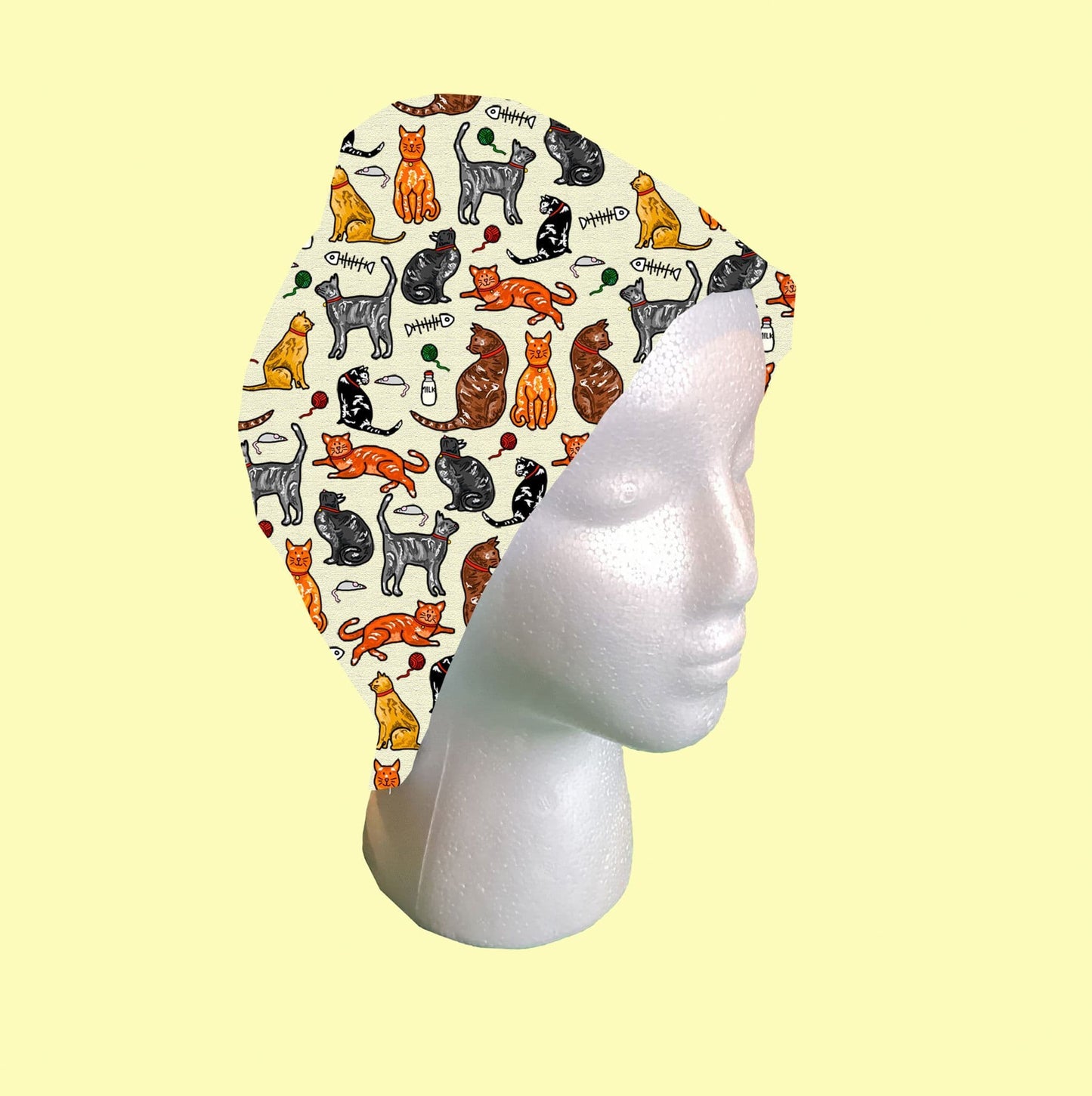 Cats Scrub Cap by Selina-Jayne