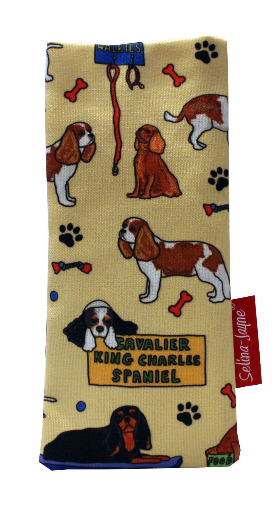 Cavalier King Charles Dog Soft Fabric Glasses Case by Selina-Jayne