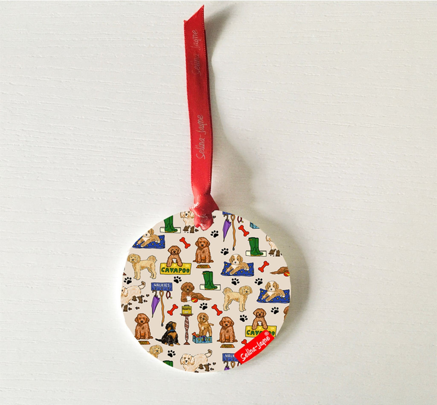 Cavapoo Hanging Decoration by Selina-Jayne