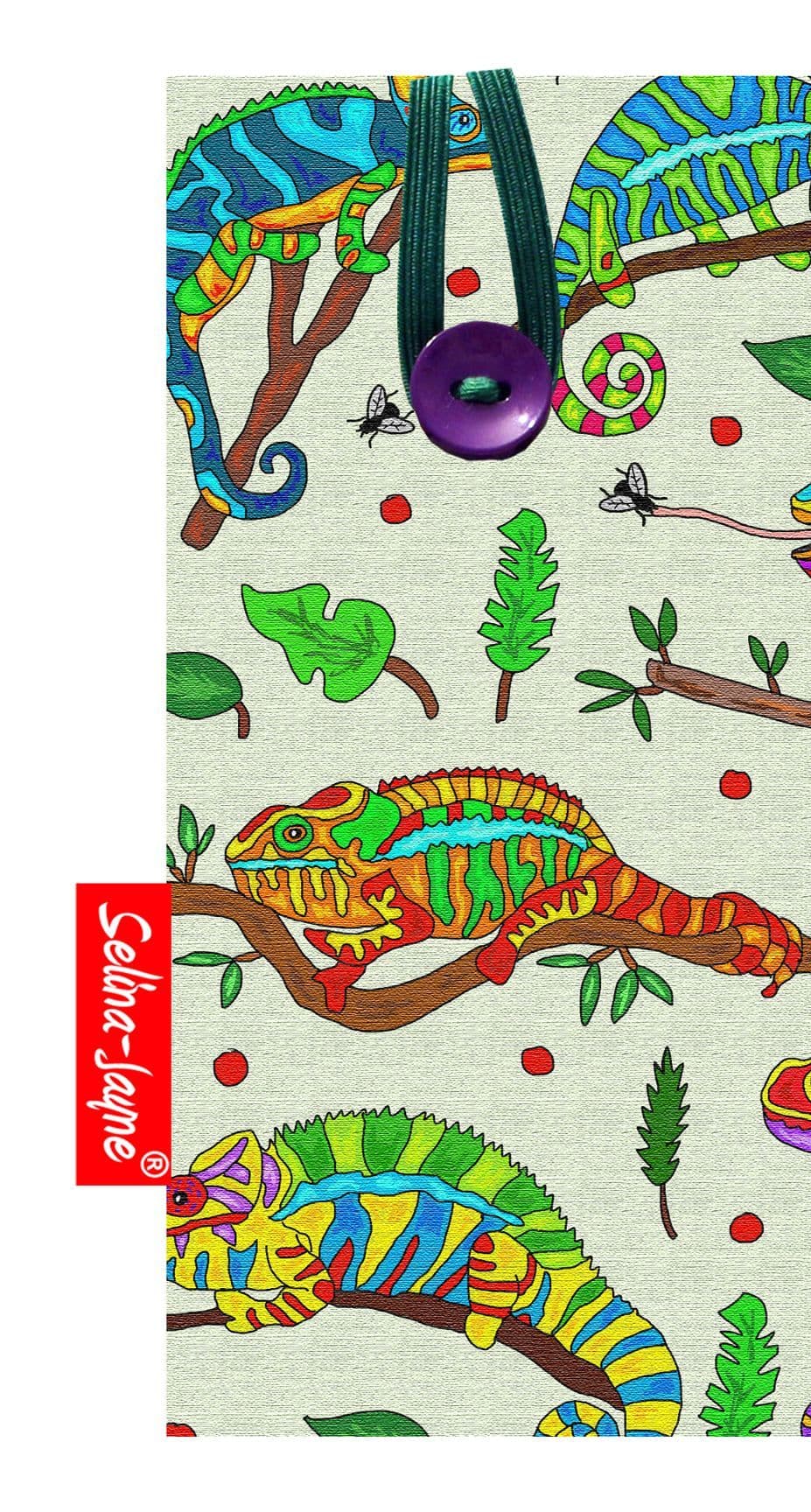 Chameleon Glasses Case Soft Fabric by Selina-Jayne