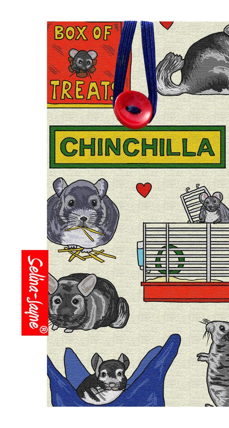 Chinchilla Glasses Case Soft Fabric by Selina-Jayne