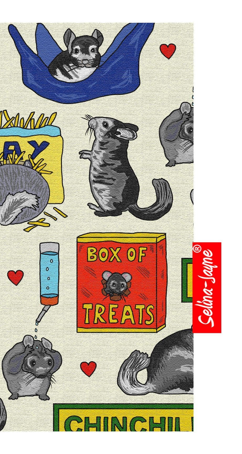 Chinchilla Glasses Case Soft Fabric by Selina-Jayne