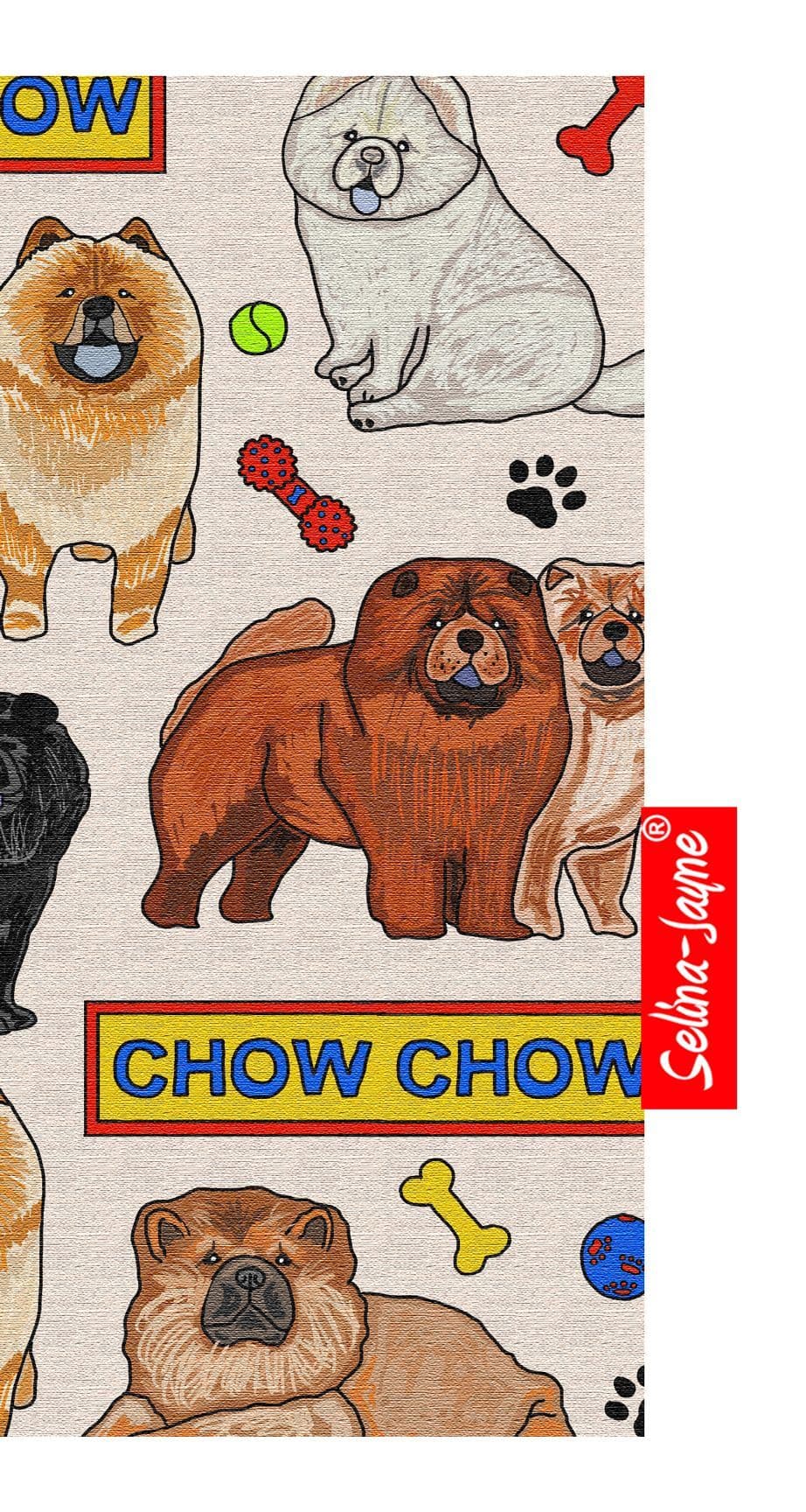 Chow Chow Glasses Case Soft Fabric by Selina-Jayne