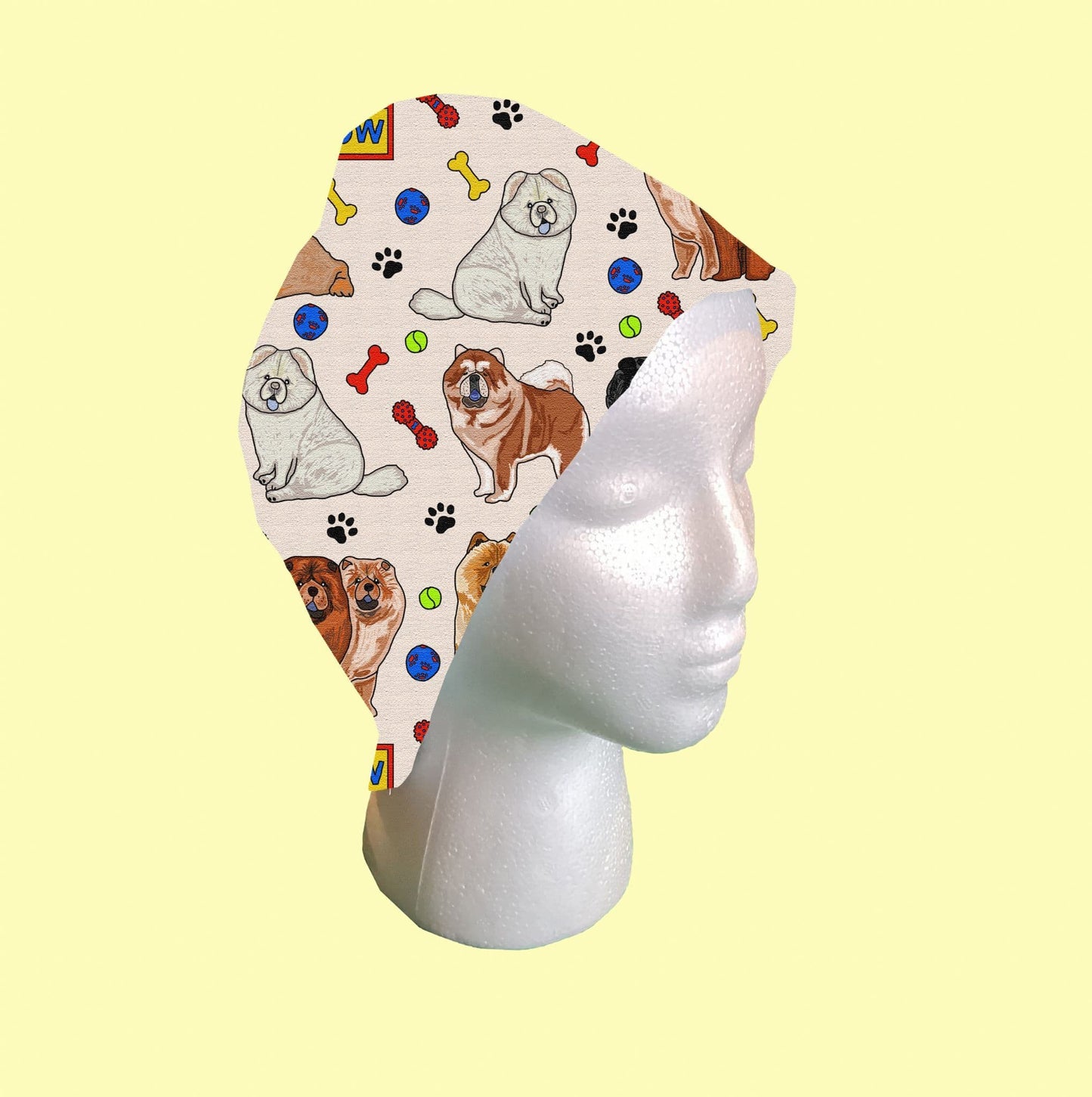 Chow Chow Scrub Cap by Selina-Jayne