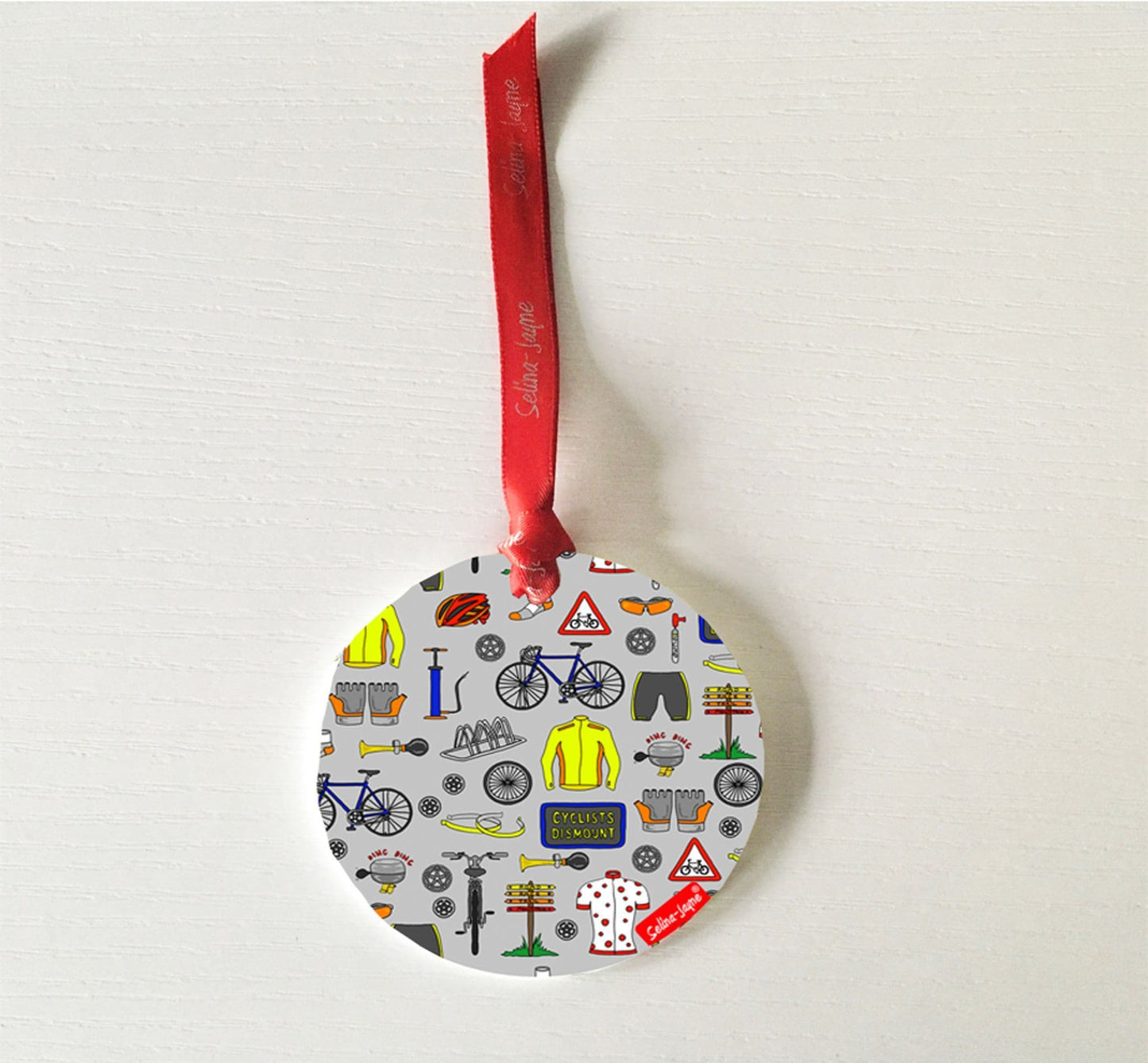 Cycling Hanging Decoration by Selina-Jayne
