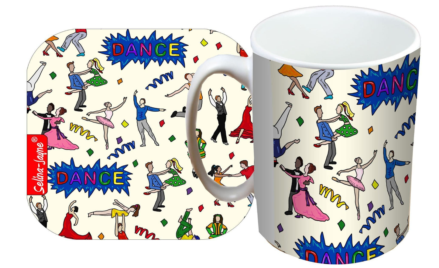 Dance Mug and Coaster Gift Set by Selina-Jayne